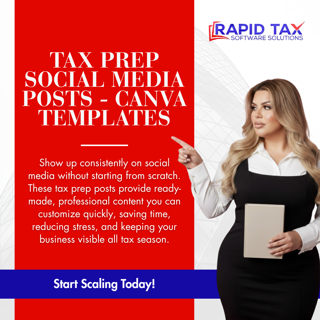 Tax Prep Social Media Templates for Tax Professionals